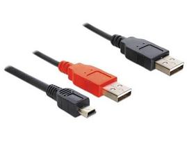 Delock Cable USB x2 / USB-mini 0.3m