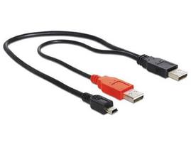 usb mini type a - Delock Cable USB x2 / USB-mini 0.3m - 2 nuotrauka