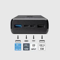fast charging power bank - Išorinė baterija Power Bank 20.000 mAh Fast charge, 2 USB By SBS Black - 3 nuotrauka