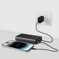 fast charging power bank - Išorinė baterija Power Bank 20.000 mAh Fast charge, 2 USB By SBS Black - 5 nuotrauka