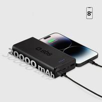 fast charging power bank - Išorinė baterija Power Bank 20.000 mAh Fast charge, 2 USB By SBS Black - 6 nuotrauka