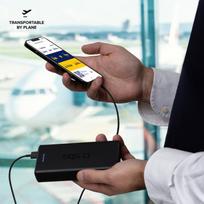 fast charging power bank - Išorinė baterija Power Bank 20.000 mAh Fast charge, 2 USB By SBS Black - 10 nuotrauka