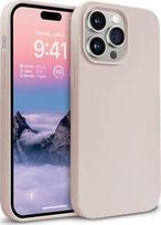apple iphone 14 silicone case - Crong Color Cover Liquid Silicone Case for Apple iPhone 14 Pro Max - Smėlio Rožinis (Sand Pink) - 1 nuotrauka