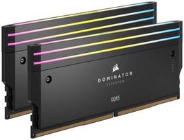 Corsair Dominator Titanium RGB, DDR5, 32 GB, 6000 MHz, Juodas (Black)