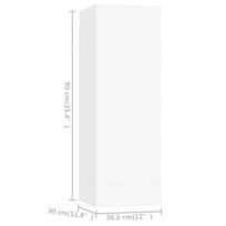 sekcijos svetainei - Svetainės baldų komplektas VLX TV Cabinet 3079277, vidaus, baltas - 3 nuotrauka