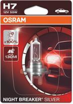 lempos 12v - Osram Night Breaker Silver H7 55W 12V - 2 nuotrauka