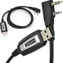 Baofeng USB kabelis UV-5R, UV-82, BF-888S, TYT TH-UV88 programavimui su K tipo kištuku (Black)