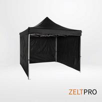 Prekybinės palapinės stogas ir sienos (4 vnt.) komplektas 3x3 Juoda (Black) Zeltpro PROFRAME