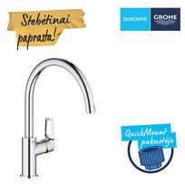 GROHE Start Loop, C formos snapas, chromas