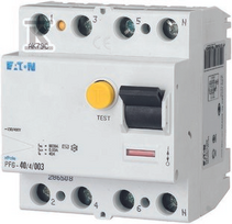 Eaton PF6-40/4/003-A, 4P, 40A, 30mA, AC-tipas, 6kA
