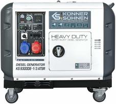 generatoriai euro - Könner & Söhnen KS 9300DE-1/3 ATSR 7,5 kW 230/400V - 1 nuotrauka