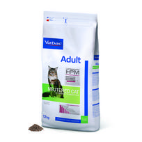 sausas kaciu maistas 12 kg - Virbac HPM Adult Neutered Cat sausas maistas kastruotoms katėms, 12 kg - 1 nuotrauka