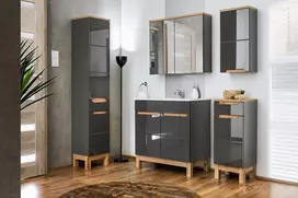 Vonios spintelė Comad Bali Grafit 800 FSC, pilka (Grey)