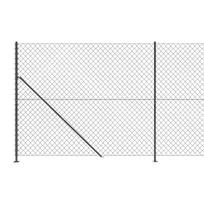 tinklinio tinklai - Tinklinė tvora su flanšais, antracito spalvos, 1,8x10m - 4 nuotrauka