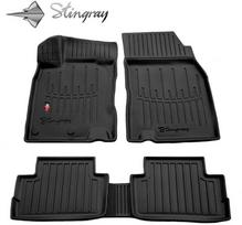 Stingray Guminiai kilimėliai 3D NISSAN QASHQAI 2014-2021, 5 vnt., Juodas (Black)