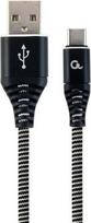 usb type c laidas 2 m - GEMBIRD CC-USB2B-AMCM-1M-BW - 1 nuotrauka