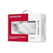 ikrovikliai type 2 - AXAGON Wallcharger 2x port (USB-A   USB-C), 20W | ACU-PQ20W - 2 nuotrauka