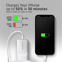 ikrovikliai type 2 - AXAGON Wallcharger 2x port (USB-A   USB-C), 20W | ACU-PQ20W - 5 nuotrauka