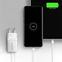 ikrovikliai type 2 - AXAGON Wallcharger 2x port (USB-A   USB-C), 20W | ACU-PQ20W - 6 nuotrauka