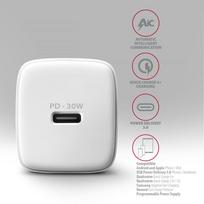 charger pps - AXAGON Sil wallcharger 1x port USB-C, PD3.0 /PPS/QC4 /SFC/AFC/Apple, 30w | ACU-PD30W - 4 nuotrauka