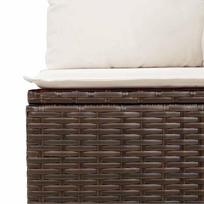 lauko sofa lauko baldu komplektas - Lauko baldų komplektas VLX 5 Piece Set With Cushions 318579, pilkas/antracito, 8 vietų - 8 nuotrauka
