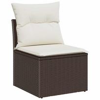 lauko sofa lauko baldu komplektas - Lauko baldų komplektas VLX 5 Piece Set With Cushions 318579, pilkas/antracito, 8 vietų - 10 nuotrauka