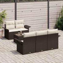 lauko sofa lauko baldu komplektas - Lauko baldų komplektas VLX 5 Piece Set With Cushions 318579, pilkas/antracito, 8 vietų - 11 nuotrauka