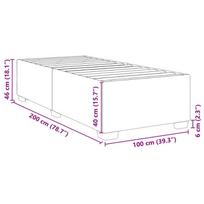 miegamojo lovos rem - Lova VLX Velvet 288565, rožinė, 226x106.5 cm, su grotelėmis - 2 nuotrauka