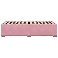 miegamojo lovos rem - Lova VLX Velvet 288565, rožinė, 226x106.5 cm, su grotelėmis - 6 nuotrauka