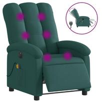elektriniai foteliai - vidaXL Elektrinis masažinis krėslas, tamsiai žalias (Dark Green) - 12 nuotrauka