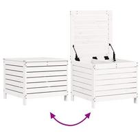 pusies masyvo baldai - vidaXL Sodo sofos komplektas, 6 dalių, baltas (White), pušies medienos masyvas - 4 nuotrauka