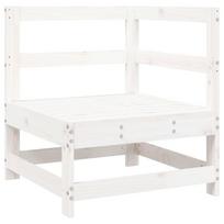 pusies masyvo baldai - vidaXL Sodo sofos komplektas, 6 dalių, baltas (White), pušies medienos masyvas - 8 nuotrauka