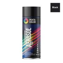 Aerozoliniai dažai Pentacolor High Temperature, Juodas (Black), 400 ml