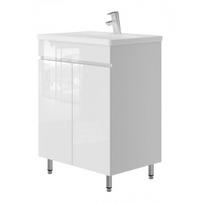 Vonios spintelė su praustuvu ARIADNA AP2-65, balta (White)