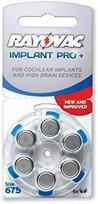 Rayovac Implant PRO+ PR44 675 Baterijos Klausos Aparatams 60 vnt.