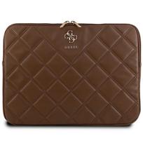 nesiojamo kompiuterio 14 deklas - Guess Quilted 4G cover for a 14" laptop - brown - 1 nuotrauka