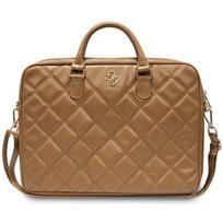 krepsys nesiojamam kompiuteriui 16 - Guess Quilted 4G bag for a 16" laptop - brown - 1 nuotrauka