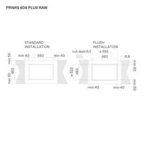 imontuojamos kaitlentes elektrines - ELICA PRIMIS 604 PLUS RAW - 2 nuotrauka