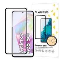 samsung frame remelis - Wozinsky Full Glue Tempered Glass for Samsung Galaxy A35 with black frame - 1 nuotrauka