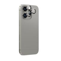 iphone 16 pro max ekranas - AmazingThing AR Aluminum 3 Lens Glass with Camera Lens Frame for iPhone 16 Pro / 16 Pro Max - Gray - 1 nuotrauka
