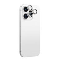 iphone 16 pro max ekranas - AmazingThing AR Aluminum 3 Lens Glass with Camera Lens Frame for iPhone 16 Pro / 16 Pro Max - Silver - 1 nuotrauka