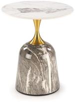 Kavos staliukas ROSA, baltas marmuras/pilkas marmuras/auksinė (White Marble/Grey Marble/Gold)