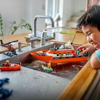 lego sraigtasparnis - LEGO City Gelbės laivas ir pakrančių sargybos sraigtasparnis 60504 - 1 nuotrauka