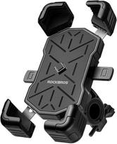 dviracio telefona - Rockbros 25210030001 Dviračio telefono laikiklis ant vairo - Juodas (Black) - 1 nuotrauka