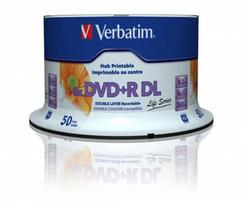 dvd 8.5gb - DVD+R DL Verbatim [ spindle 50 | 8,5GB | 8x | wide printable surface ] - 2 nuotrauka