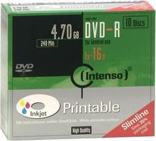 Intenso DVD-R 16x 4.7GB 10pcs. Slim Case 4801652