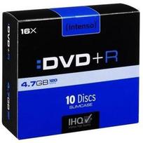 Intenso DVD+R 16x 4.7GB 10pcs. Slim Case 4111652