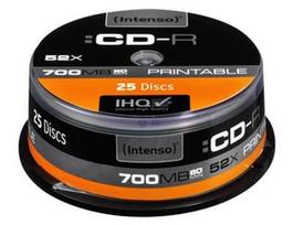 Intenso CD-R 52X 700MB Printable 25P Spindle