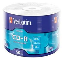 verbatim cd - CD-R Verbatim [ 50 pcs, 700MB, 52x, wrap] EXTRA PROTECTION - 2 nuotrauka
