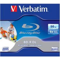 blu ray bd - BluRay BD-R DL Verbatim [ jewel case 10 | 50GB | 6x| printable ] - 1 nuotrauka